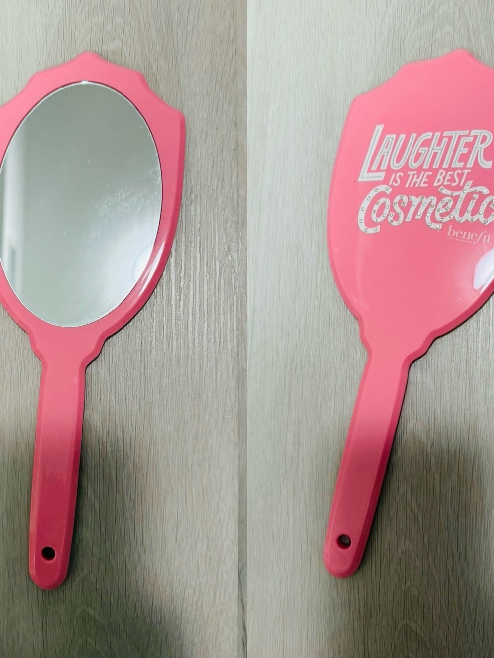 Benefit Bright Pink Handheld Vanity Mirror